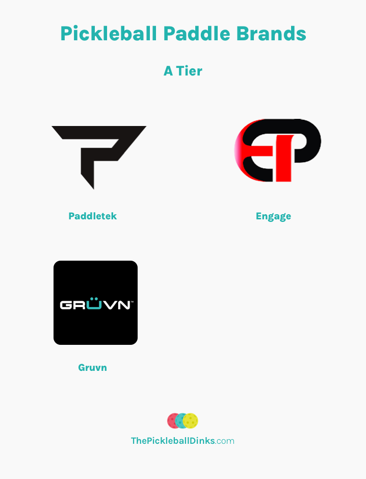 Pickleball Paddle Brands - A Tier