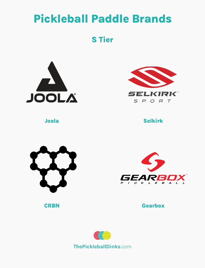 Pickleball Paddle Brands - S Tier