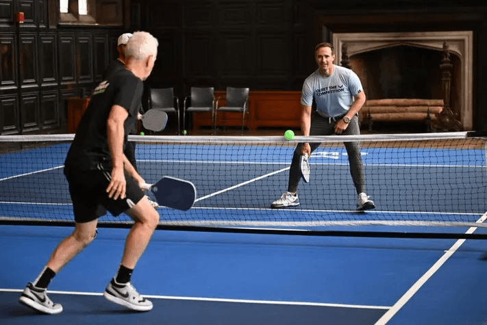 John McEnroe playing pickleball
